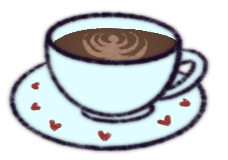 tekening koffie cup
